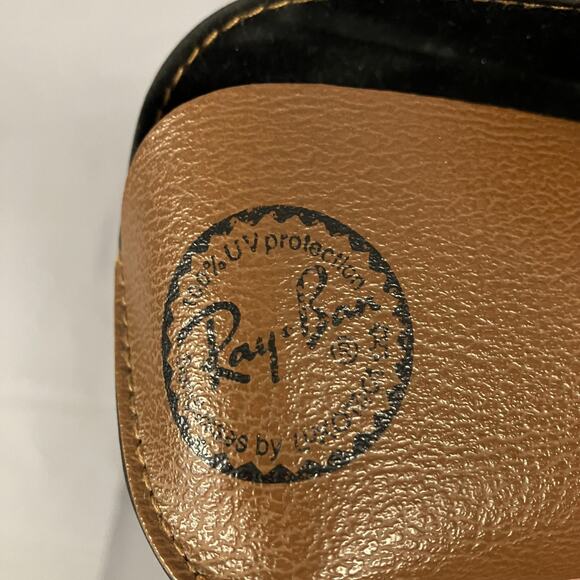 Ray-Ban Wayfarer Sunglasses Mens Size 54 Black Green Lenses Italy Case - Picture 8 of 16